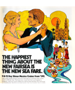 1972 Sitmar Fairsea Cruise Ship Advertisement Vintage Mexico Cruises DWW10E - $459.01 MXN