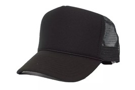 Trucker Hat Foam Mesh Baseball Cap Adjustable Snapback Solid Plain Men H... - $13.99