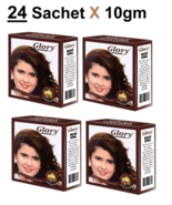 Indian henna for hair-natural and organic henna-Brown (24 Sachets X 10gm) - $79.50