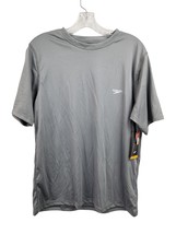 Speedo Quick-Dry UPF 50+ Rash Guard Swim Shirt Gray Swimwear Size Small - £8.55 GBP
