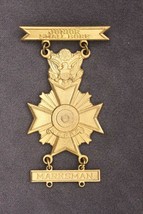 Vintage NBPRP Junior Small Bore Marksman Blackinton Shooting Medal 1950&#39;s Era - £14.78 GBP