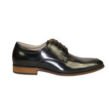 Men's Dress Shoes STEVE MADDEN Soft Leather upper Lace Up TASHER Black image 8