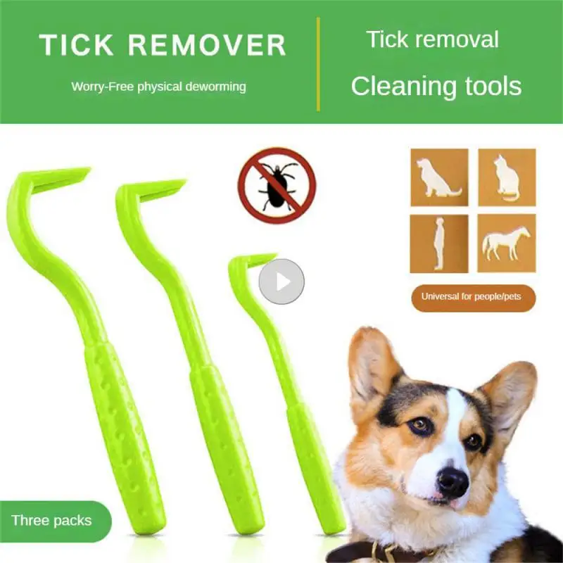 3pcs Flea Remover Hook Tick Remover Tweezer Tick Pull Pet Cat Dog Access... - £5.42 GBP+