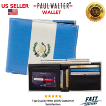 Men Leather Bifold  Wallet Novelty Guatemala Wallet - $12.86