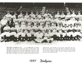 1957 BROOKLYN DODGERS 8X10 TEAM PHOTO BASEBALL PICTURE MLB - £3.91 GBP