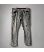 Buffalo David Bitton Men&#39;s Faded Gray Skinny Jeans MAX-X Basic - $27.77 CAD