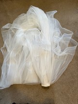 White Single Comb Bridal Veil 114 In Long NWOT - £29.28 GBP