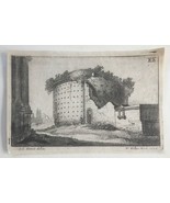1673 Wenceslaus Hollar Etching &#39;Roman Ruins&#39;,  after Sebastiaen Vrancx - $68.52 CAD