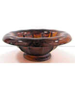 Art Deco George Davidson Amber Cloud Glass Centerpiece Bowl - $173.79 CAD