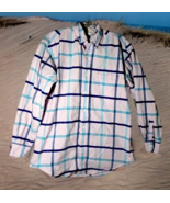 Vtg John Ashford Sport Men’s Shirt Size Medium Pink Plaid Flannel 100% C... - £7.01 GBP