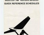 Alaska Airlines San Francisco Los Angeles Quick Reference Schedule June ... - $11.88