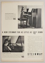 1940 Print Ad Steinway Full Scale Piano Little Girl Playing New York,NY - £13.43 GBP