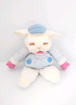 Baby Lamb Chop Puppet Blue Overalls Pajamas Hat Plush Stuffed Animal  Vtg 1990 - $15.30