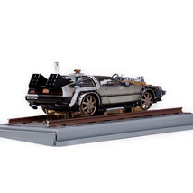 DMC DeLorean Time Machine Stainless Steel &quot;Railroad Version&quot; &quot;Back to the Fut... - £126.31 GBP