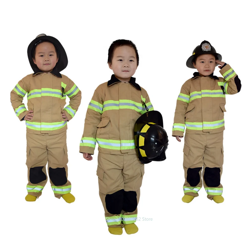 Fireman Sam Costume Children Uniform Cosplay Costumes High Quality Kids Cotton - £10.02 GBP+