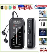 Classic Pocket AM FM Radio with Back Clip and Headphones - Ideal for Adv... - $47.54 CAD