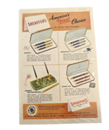 Esterbrook Fountain Pen Ad Advertisement 1940s 1949 Art Color Protective... - €15,71 EUR