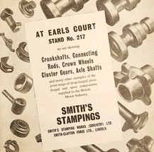 1957 Smith&#39;s Stamping Earls Court Import Advertisement Autocar Automobil... - $550.29 MXN