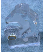 Lead crystal golf swing clock/paperweight or deskpiece - $30.00