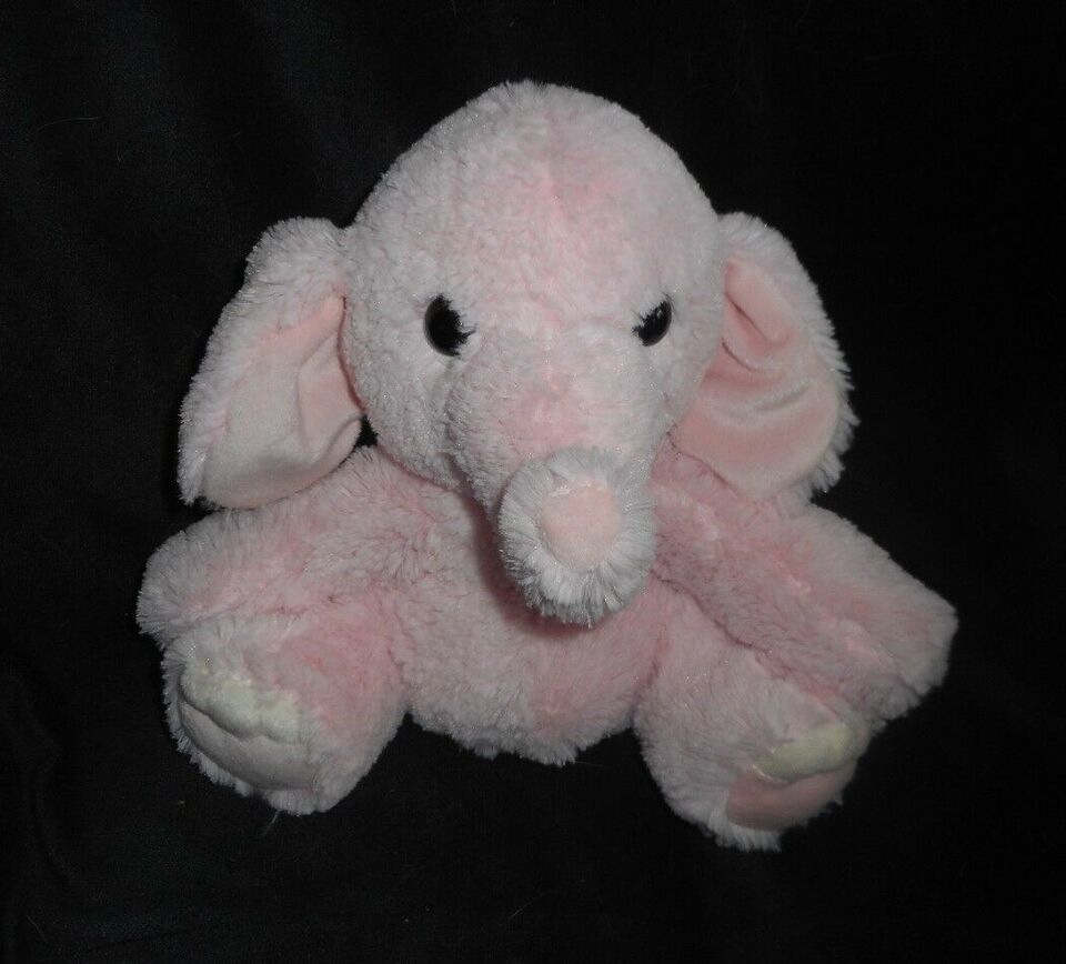 9" AURORA WORLD 2016 BABY PINK ELEPHANT STUFFED ANIMAL PLUSH TOY SOFT LOVEY - $23.75
