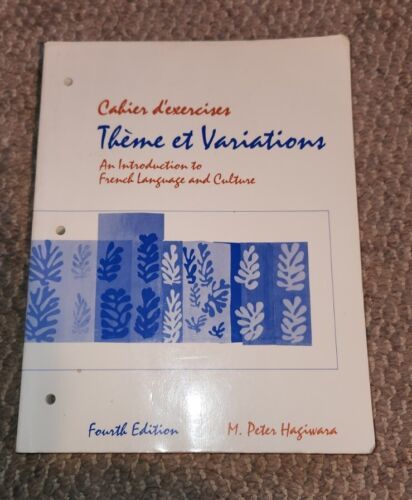 Theme et Variations Introduction To French Language &amp; Culture Book 4th Ed - $9.99