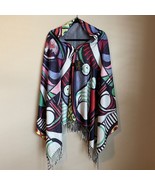 Magic Scarf Shawl Fine Art Design Picasso Abstract Digital Print Buttons... - $24.19