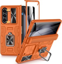 For Galaxy Z Fold 5 Case Samsung Fold 5 Case with Magnetic Kickstand Slide Camer - £54.60 GBP