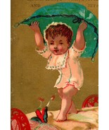 Victorian Trade Card Merry Christmas C.V. Wick Perfumery Philadelphia M11 - $380.25 MXN