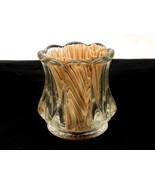 Vintage Glass Toothpick Holder, 8 Wedge Panels, Scalloped, Starburst, #T... - $26.73 CAD