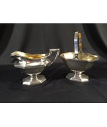 Vintage Wilcox International Silver Co. Art Deco Cream &amp; Sugar 4075 - £31.96 GBP