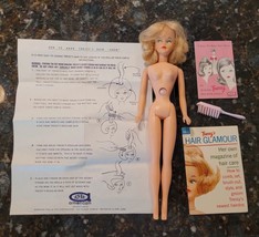 Vintage Ideal Tressy Doll Blond Long Growing Hair Booklet Brush Instruct... - $74.95