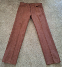 Vintage Levi’s 501 Jeans Mens 36x34 Purple Maroon White Oak Cone Denim S... - $25.22