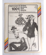 Stretch &amp; Sew #1001 Pattern 1979 Action Jackets Shorts Bust 28-44 Hip 30-46 - £7.82 GBP
