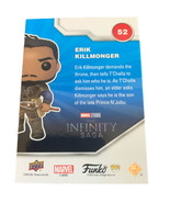 Upper Deck Funko Pop Card Marvel Erik Killmonger 52 Platinum Silver - £4.56 GBP