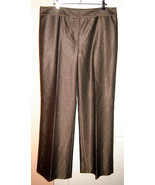 JONES NEW YORK COLLECTION Gold/Black Wool Blend Flare Leg Dress Pants (1... - £39.08 GBP
