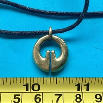 Lingling-o Ifugao  brass pendant necklace tribal  luck prosperity charm M medium - £16.90 GBP