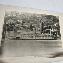 Thompson Dean Steamship Photo 8&quot;W X 5.8&quot;H Mounted on Cardboard - $25.48