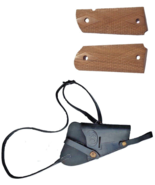 M3 WWll Colt M1911 Shoulder Holster Black with Wood Colt Grip - $52.33 CAD