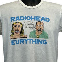 Radiohead Evrything T Shirt Small Band Official Made In USA WASTE Tee Mens White - £72.11 GBP