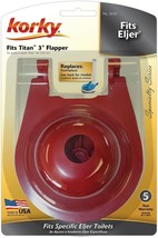 Toilet Flush-Valve Flapper 3&quot; Red Rubber (Fits Eljer Titan) - Korky 3030BP - $10.88