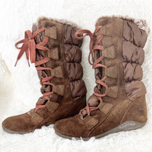 Timberland Womens Laceup Parkin Suede Puffer Waterproof Boots Brown 6.5 - $24.75