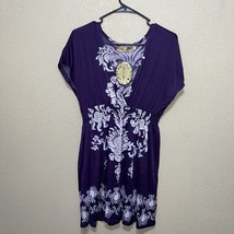 Second Skin NYC PURPLE multi color dress size 2X NEW - $34.50