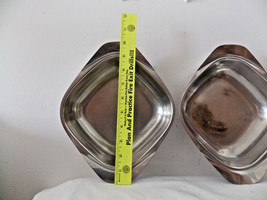 Vintage Stainless Steel Serving Bowl lot double boiler set - £7.90 GBP