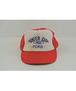Center City Ford Trucker Hat Red Size Medium-Large Adjustable Mesh Back ... - £15.14 GBP