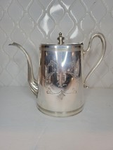 Vtg Coffee Tea Pot Taunton F B Rogers Silver Co 1883 Mass Quadruple 190.... - $46.74