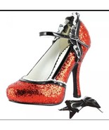 Ellie High Heel Shoes Ruffle Trim Mary Jane Size 9 Women 453-LACEY RED G... - $24.14