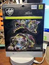 NEW Auto Drive Colorful Pet Decals DOG CAT set - $4.94