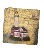 St. Simon s Island Lighthouse Tile Wall Hand Table Top Decor - €19,05 EUR