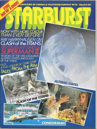 Starburst British Sci-Fi Magazine #35 Clash of the Titans 1981 VERY GOOD - $1.99