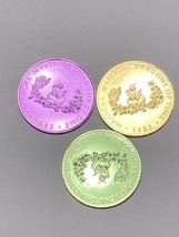 Magical Mystical Dragons Of Time 1982 Vintage Coins Duobloons Mardi Gras - £11.86 GBP